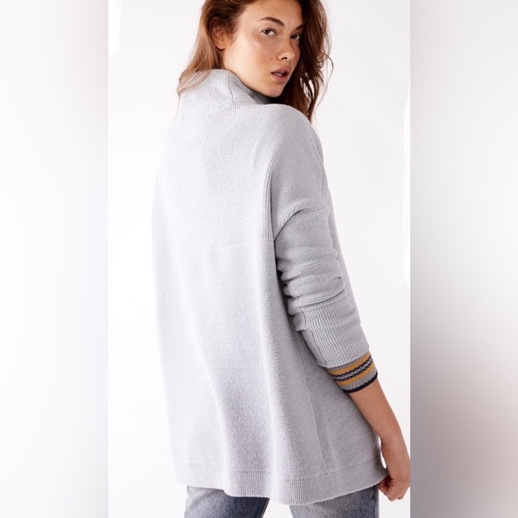 Free People Ottoman sweater tunic oversized Cozy powder blue - Picture 3 of 11